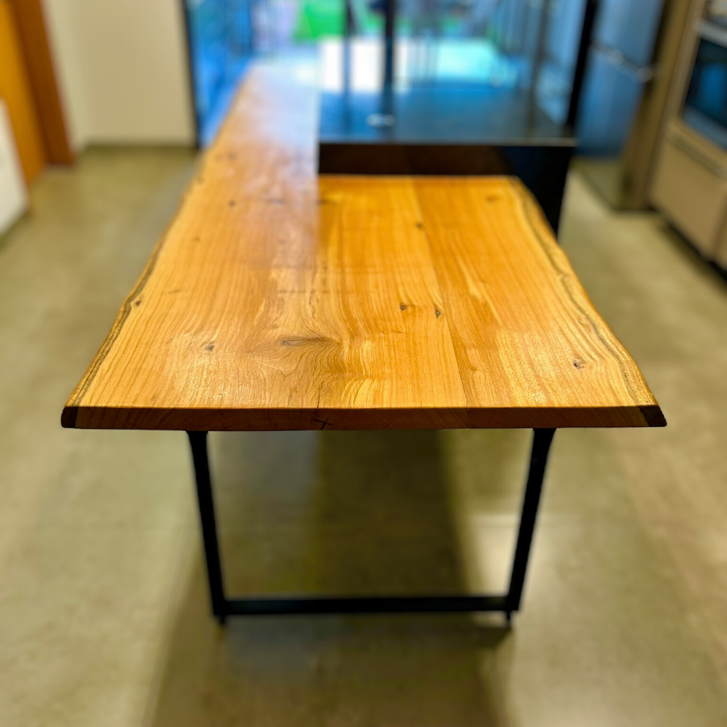 Mesa de Madeira Maciça para Ilha de Cozinha Integrada - 3,00m x 95cm