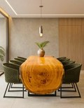 Mesa de Jantar Cascata Pequiá para 3,00m - Borda Natural Orgânica Casa Garra