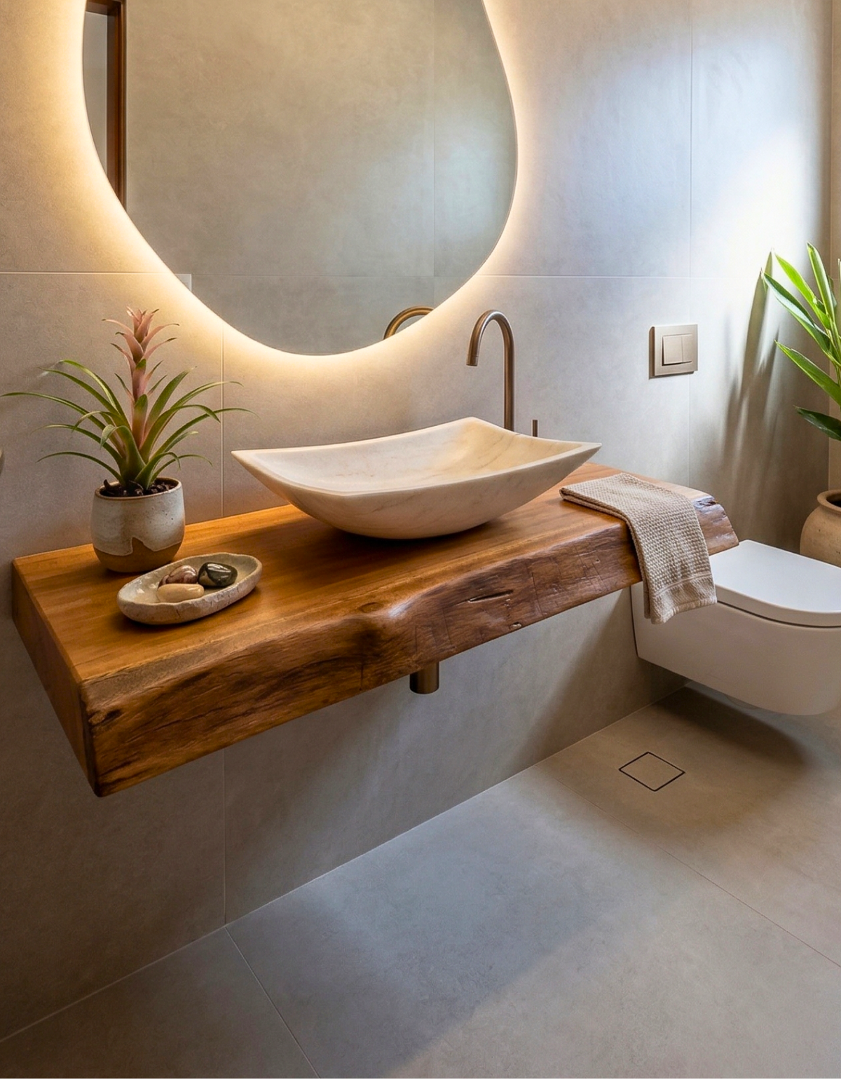 Prancha de Pequiá para Bancada de Lavabo - Tamanho 40cm x 1,20m