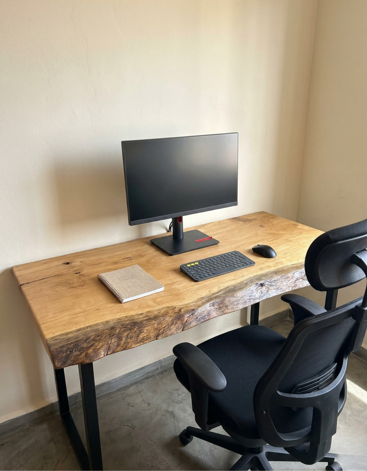 Escrivaninha Home Office em Madeira Maciça Orgânica - 80cm x 1,80m