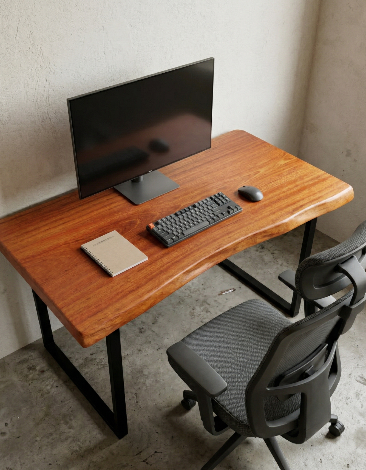Escrivaninha Home Office em Madeira Maciça Orgânica - 80cm x 1,80m