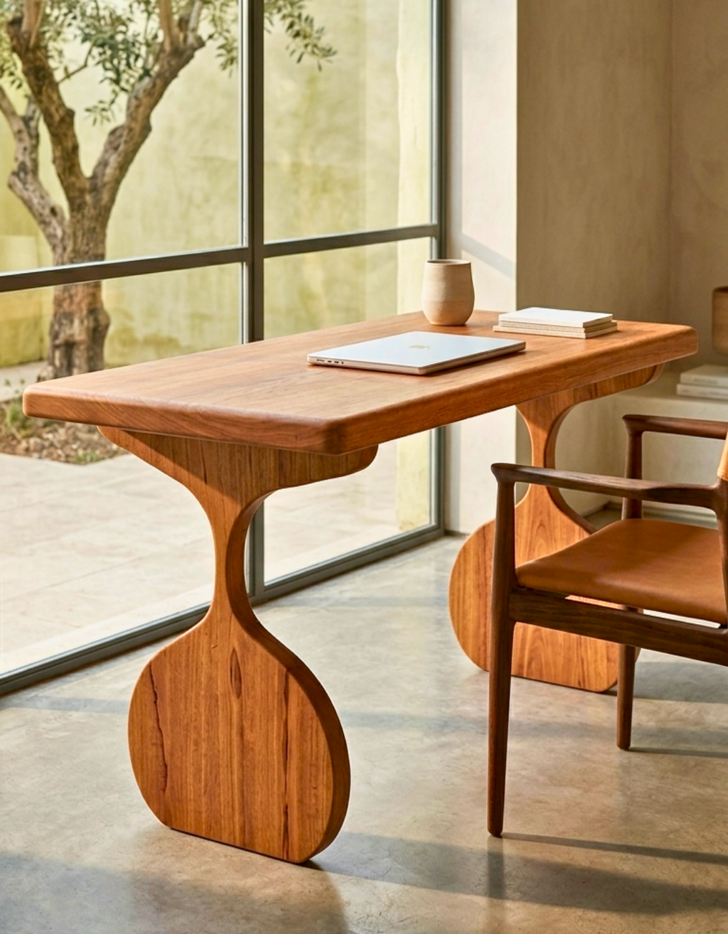 Escrivaninha Leme - Ideal Home Office em Madeira Maciça - 60cm x 1,30m