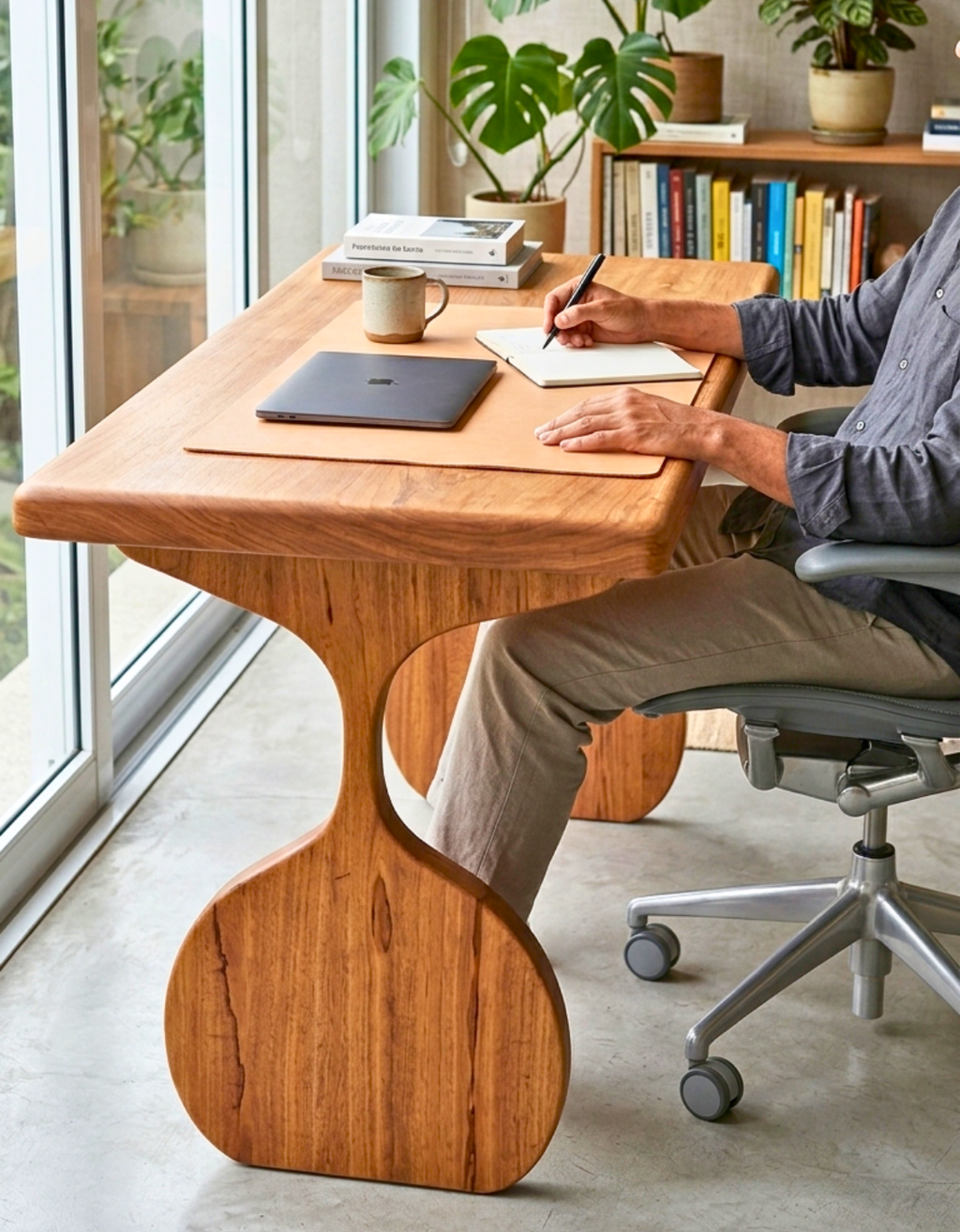 Escrivaninha Leme - Ideal Home Office em Madeira Maciça - 60cm x 1,30m