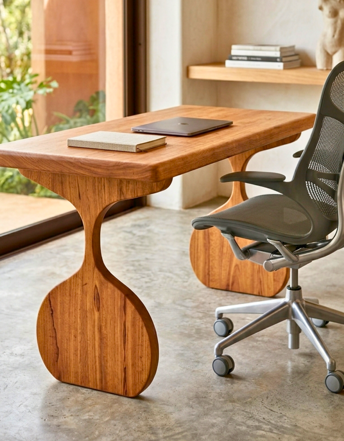 Escrivaninha Leme - Ideal Home Office em Madeira Maciça - 60cm x 1,30m