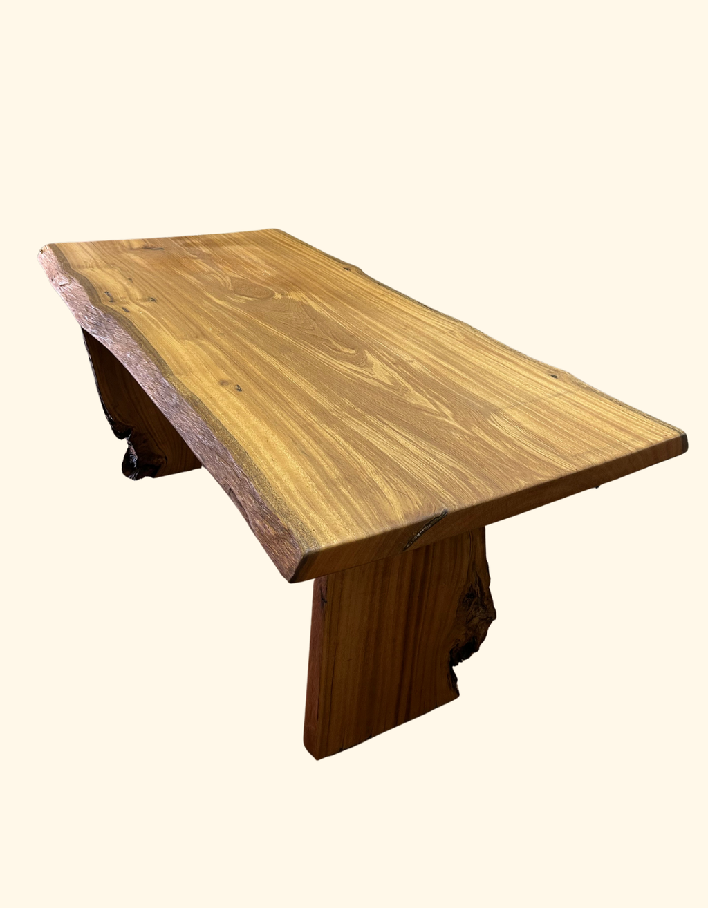 Mesa de Jantar Orgânica 1,59 x 83cm - Pequiá com Borda Natural